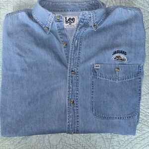 Jacksonville Jaguars NFL Lee Sport Denim Shirt Embroidered Logo